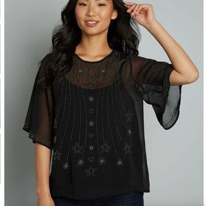 NWT Modcloth Wish I May Blouse XL